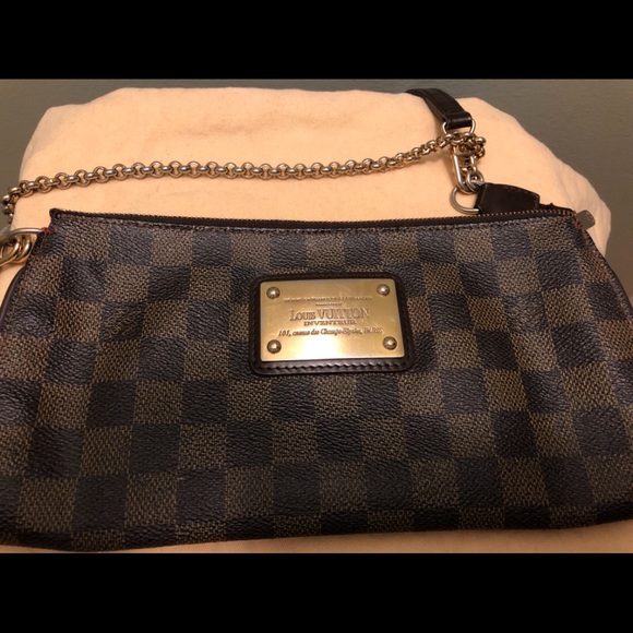 Auth Louis Vuitton Damier Eva Clutch Sling Bag (Available) - Picture 3 of 14